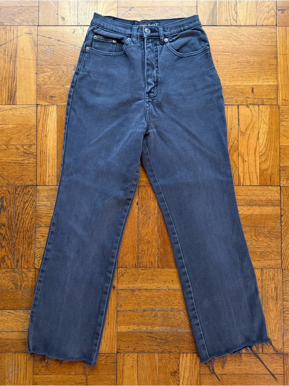 Route 66 High-Waist Straight Leg Jeans in Dark Slate